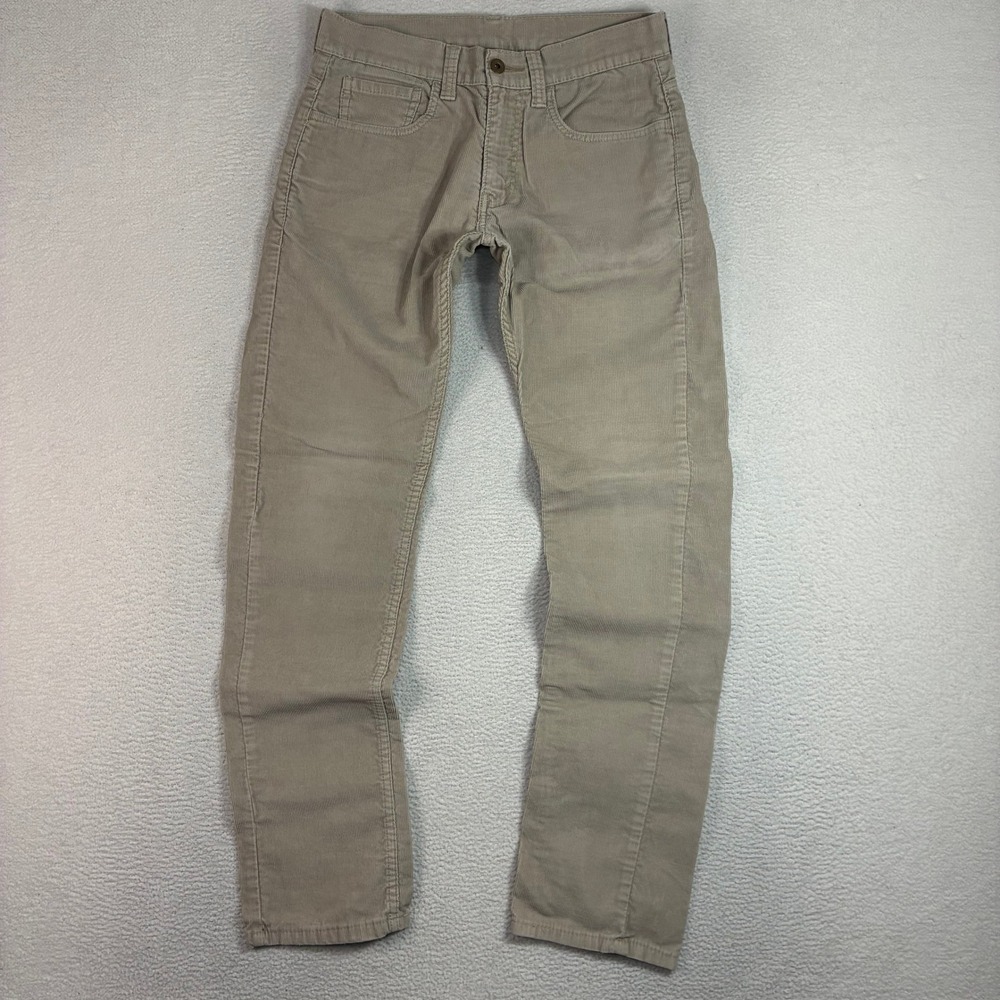 Levis 511 Corduroy Pants Mens 31x32 Brown Slim Jeans Casual Straight Preppy